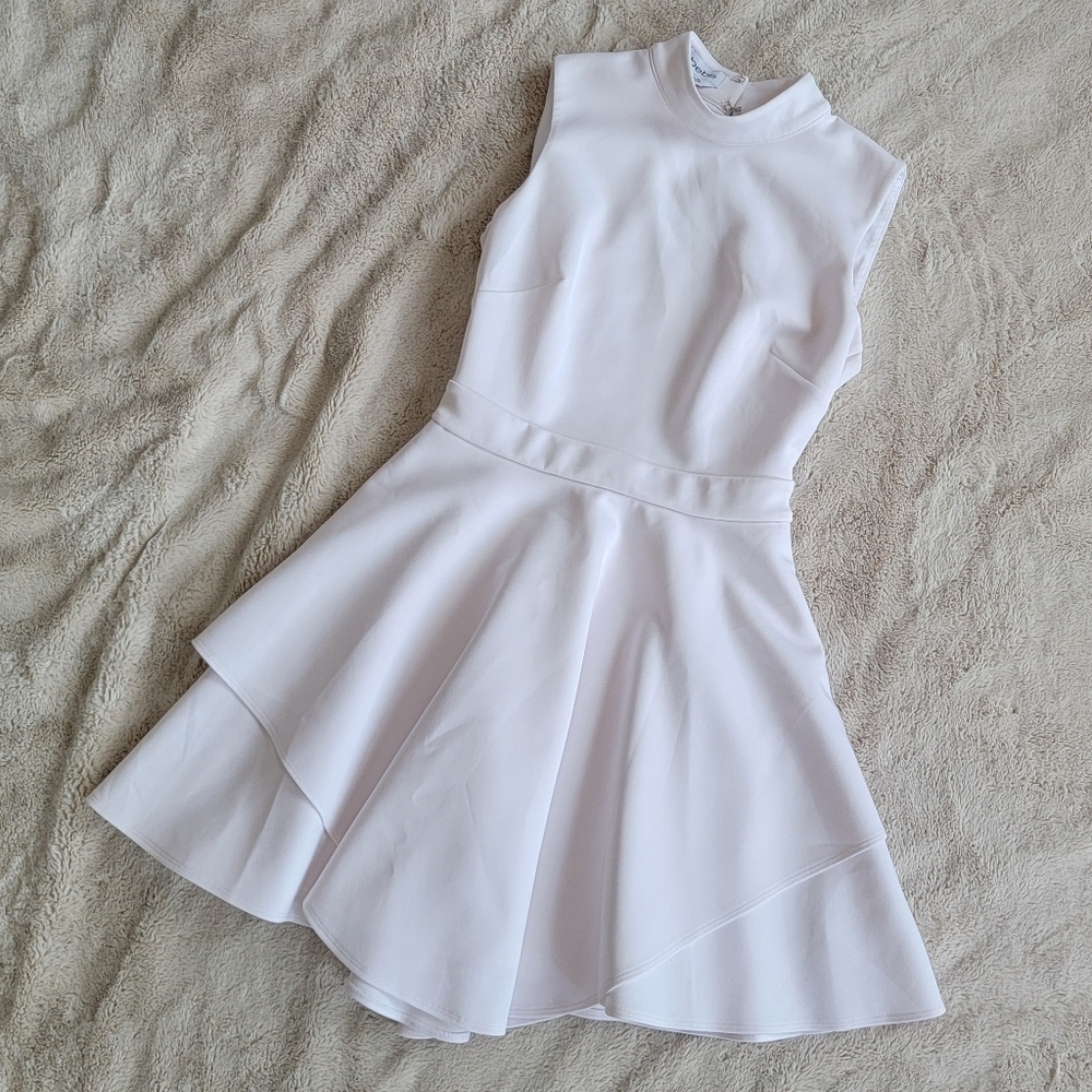 Bebe White Skater Dress